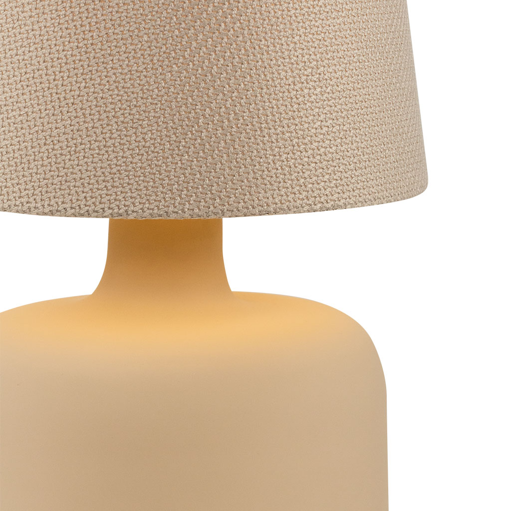 Lampa stołowa GAJA beżowa, beżowa podstawa