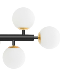 CUMULUS 1 fourteen-point chandelier, black