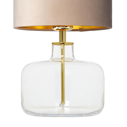 LORA table lamp beige, transparent base