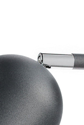 SPARK 2 two-point ceiling spotlight in graphite with chrome finish