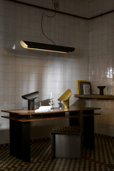 Лінійний підвісний світильник APOLIN 120 см, чорно-білий