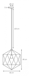 Lampa wisząca WIRE M biała