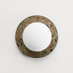 Round wall lamp LEGRA IP44, terracotta