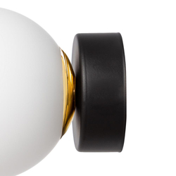 Wall lamp ASTRA black with gold mounting