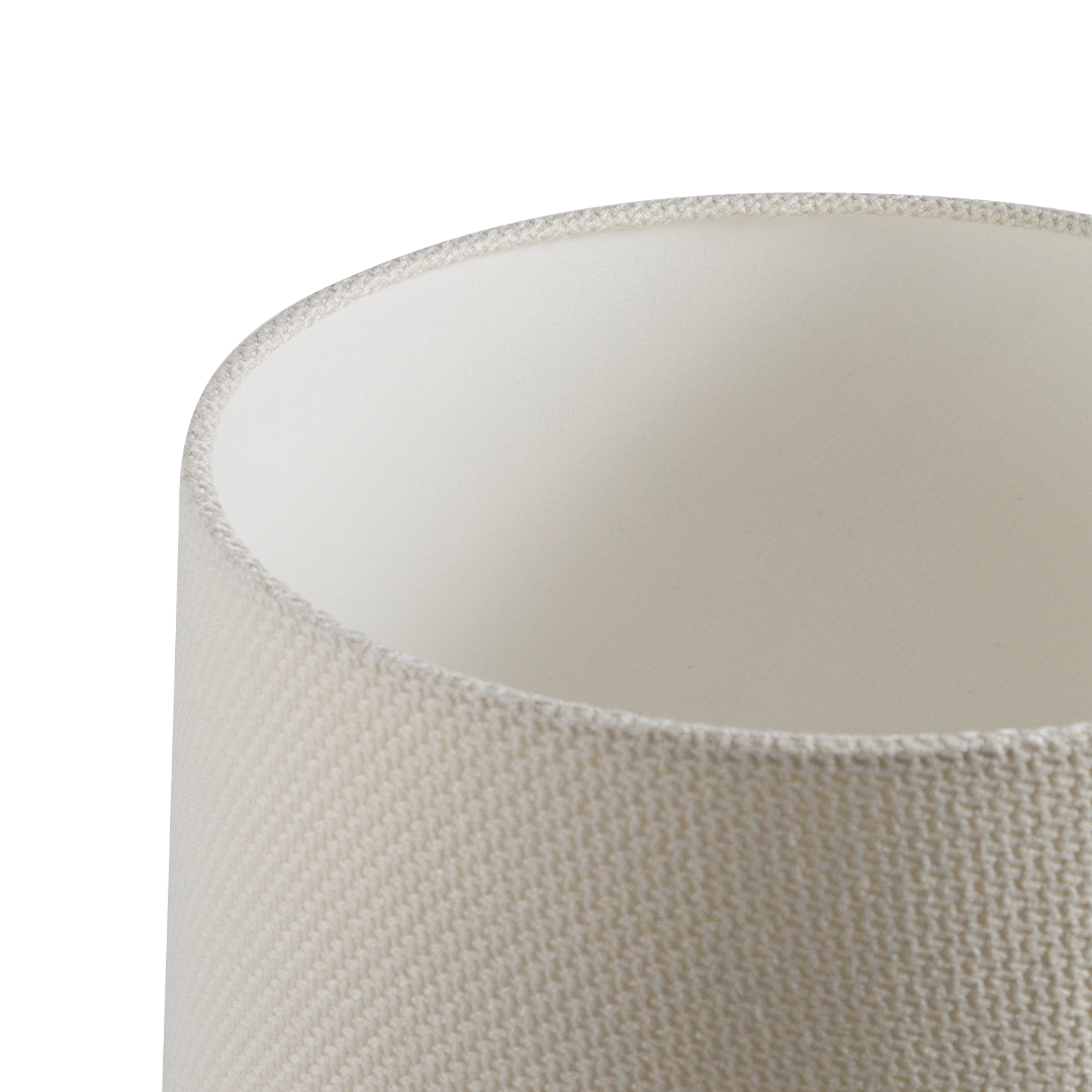 SAWA table lamp creamy,  transparent base