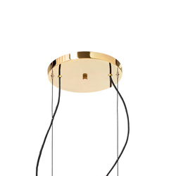 Lampa wisząca dwupunktowa STILLA 2, złote wykończenie