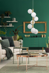 CUMULUS VERTICAL gold pendant lamp