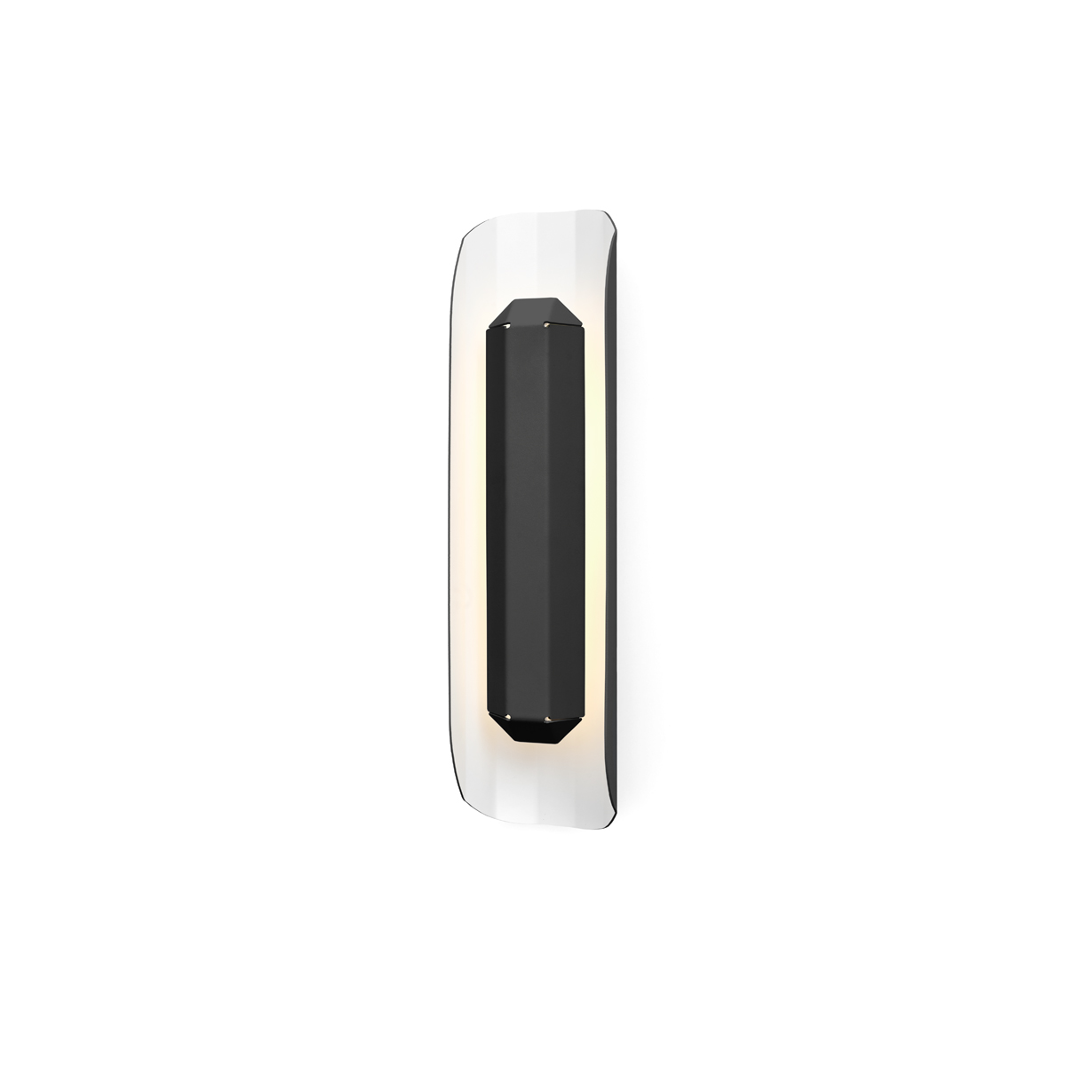 Wall lamp APOLIN 45 cm, black and white