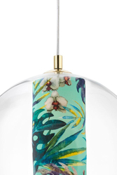 FERIA L green pendant lamp, 35 cm