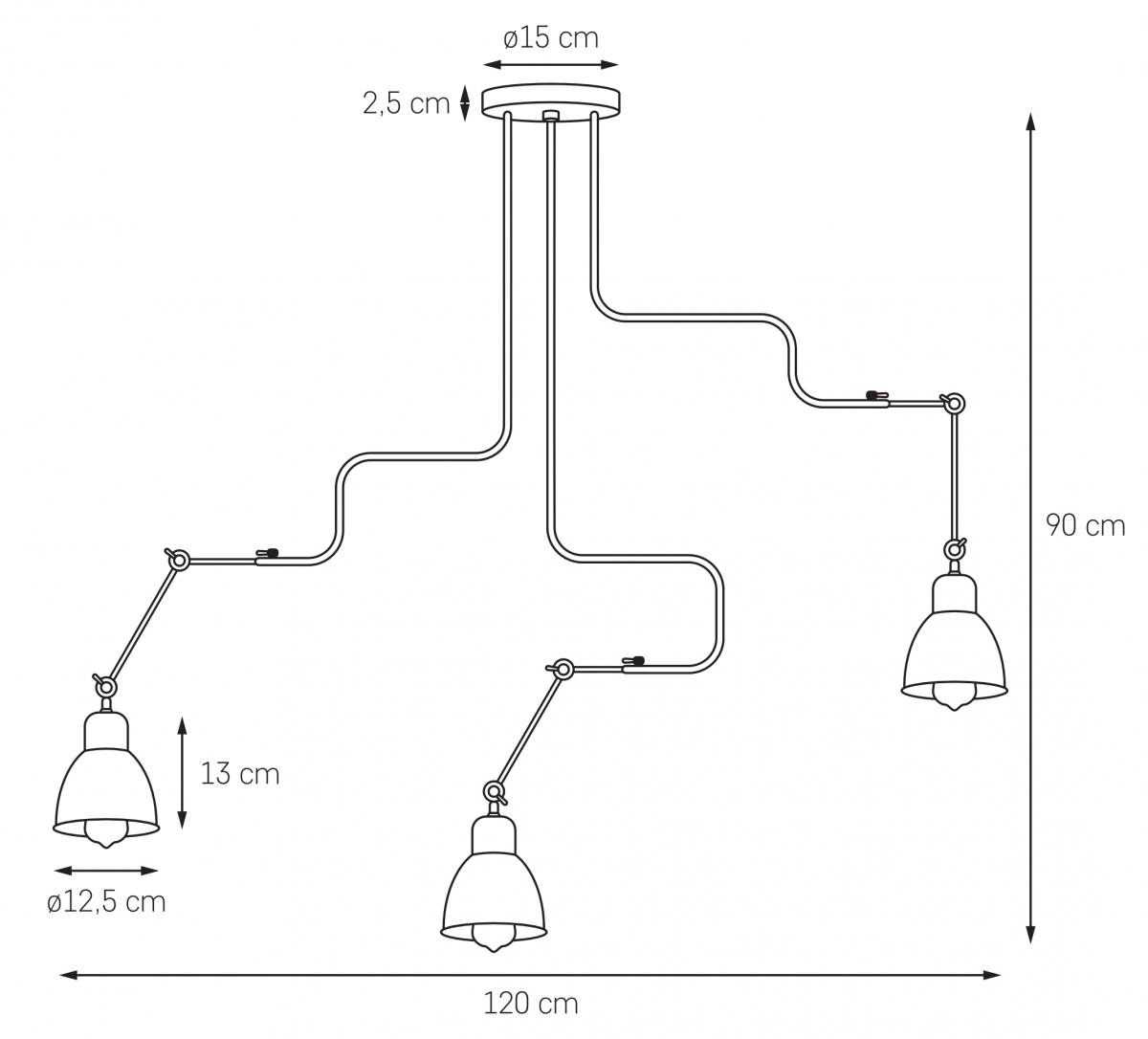 Lampa sufitowa BREAK KASPA, Kaspa