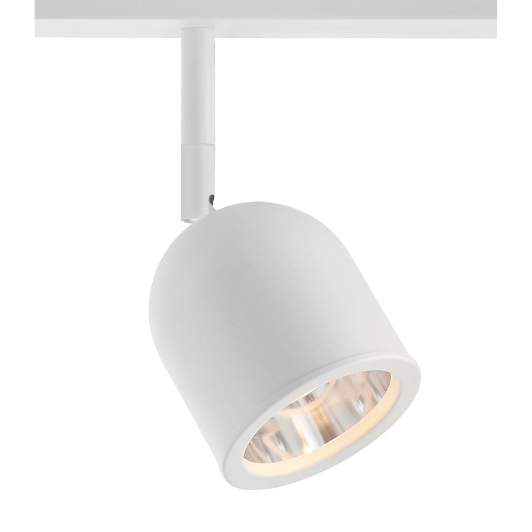 SPARK 3 three-point ceiling spotlight white, on strip