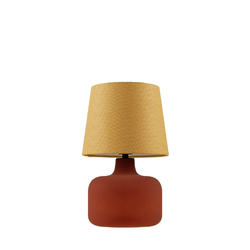 GAJA table lamp mustard, terracotta base