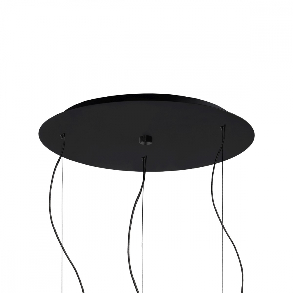 STILLA 3 three-point pendant lamp black finish