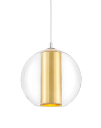 Lampa wisząca MERIDA M złota, 30 cm