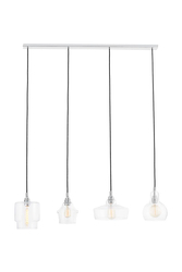 Lampa wisząca czteropunktowa LONGIS CHROM 4 na listwie