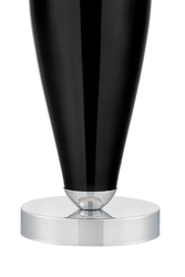 REA SILVER black table lamp with black base