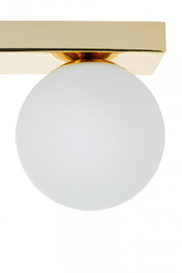 MIJA three-point wall lamp IP44, gold, 60 cm 