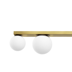 GIGI brass four-point ceiling lamp, 75 cm