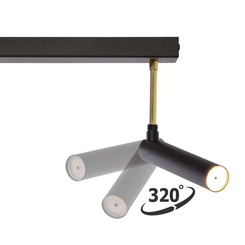 LARS 2 two-point ceiling spotlight black