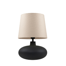 Lampa stołowa SAWA NEW beżowa, grafitowa podstawa