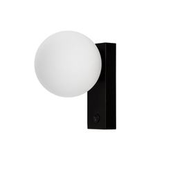 Wall lamp GIGI black, with switch