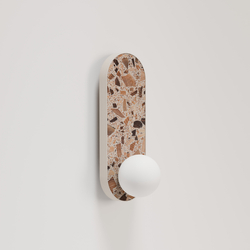 Oval wall lamp LEGRA IP44, cream