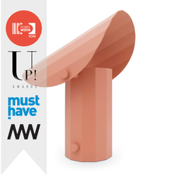 Lampa stołowa APOLIN 30 cm, złamany róż