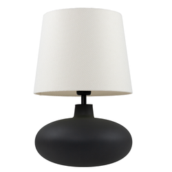 SAWA table lamp creamy,  graphite base