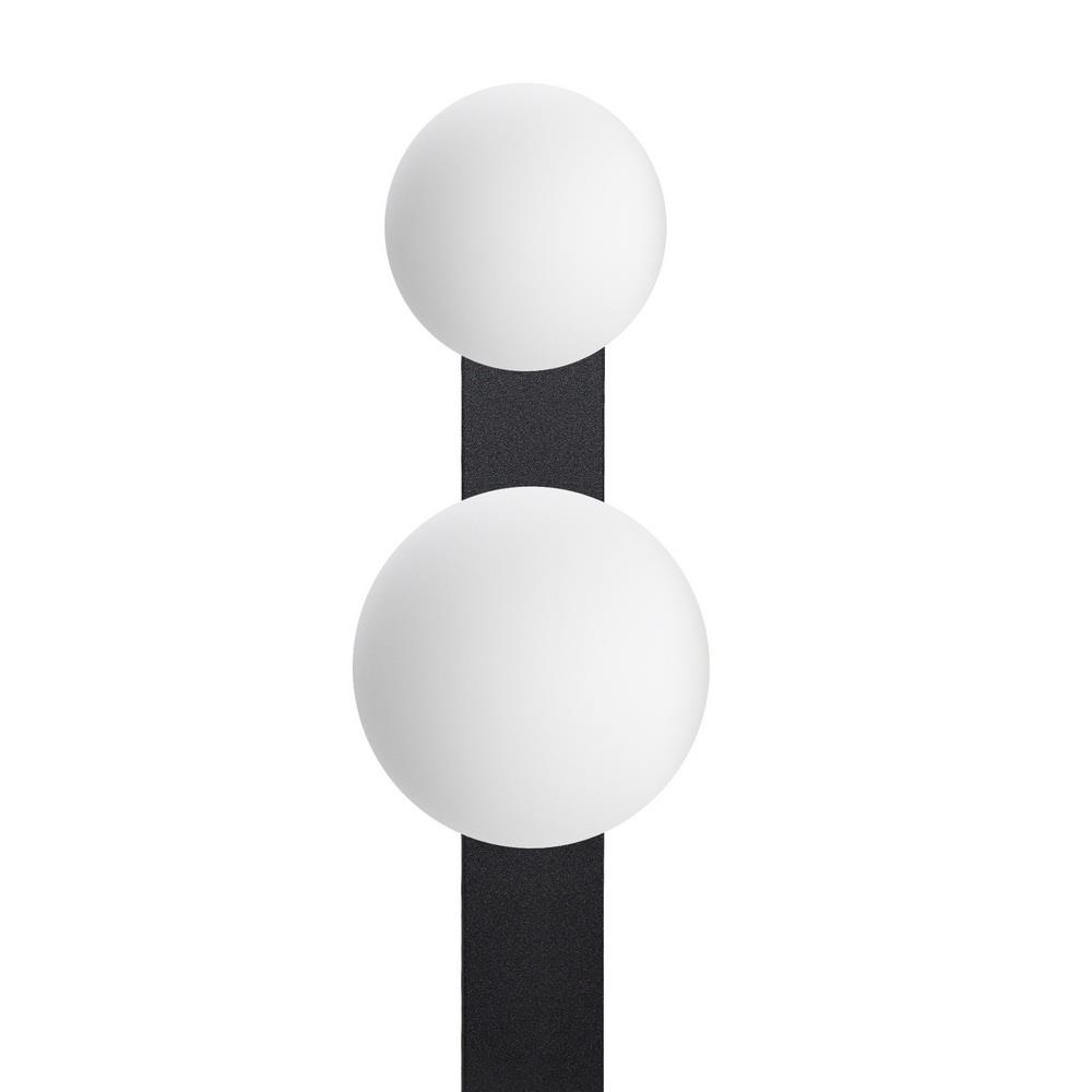 GIGI two-point wall lamp black, 60 cm, with switch