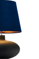 Lampa stołowa szklana SAWA VELVET KASPA granatowa, Kaspa