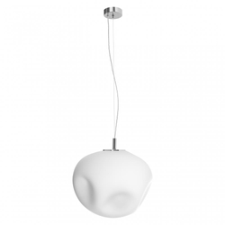 CLOE L chrome pendant lamp, 40 cm
