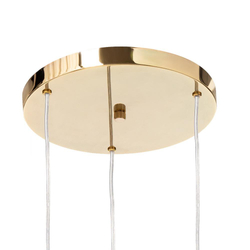 Золотий напівпрозорий підвісний світильник LAMIA 3 KASPA, Kaspa