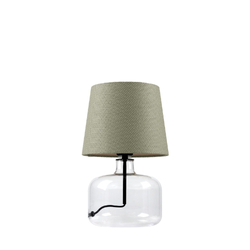 GAJA table lamp sage, transparent base