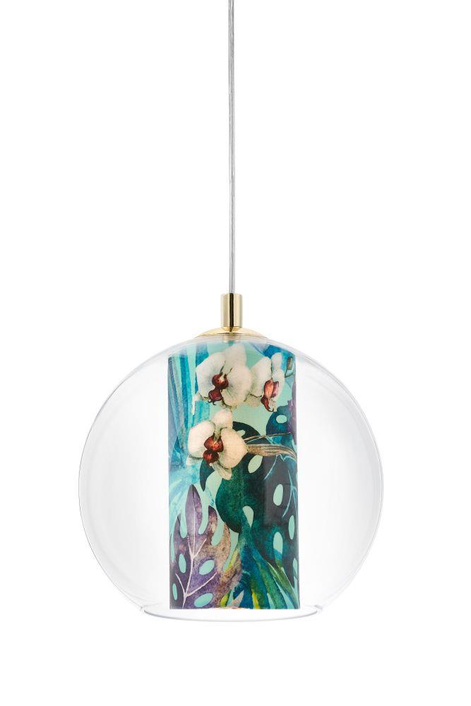 FERIA S green pendant lamp, 25 cm