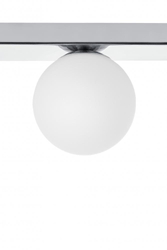 MIJA three-point wall lamp IP44, chrome, 60 cm 