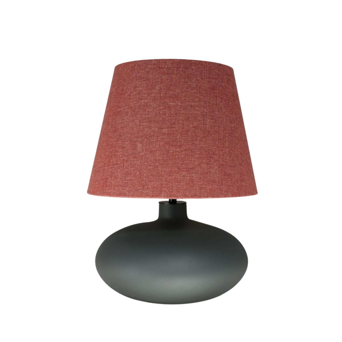 Lampa stołowa SAWA CLASSIC ceglasty melanż, grafitowa podstawa