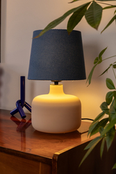 GAJA table lamp blue, beige base