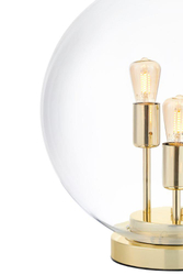 Lampa stołowa SURYA złote wykończenie