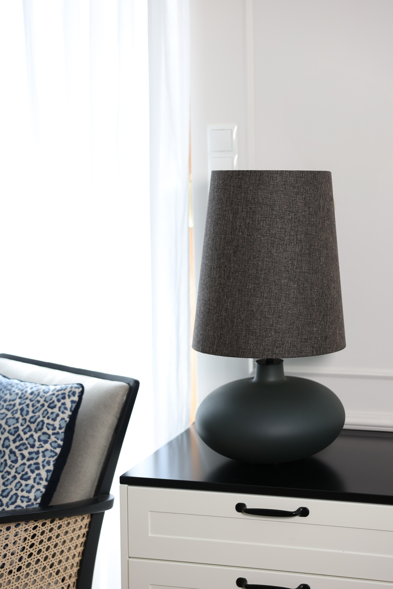Lampa stołowa SAWA CLASSIC XL brązowy melanż, grafitowa podstawa
