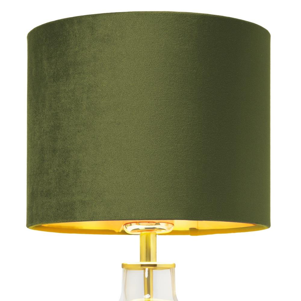 LORA KASPA olive glass table lamp, Kaspa