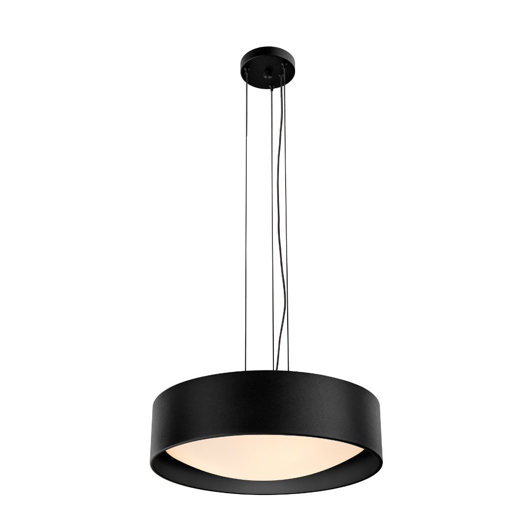 VERO pendant lamp black, 45 cm, black interior