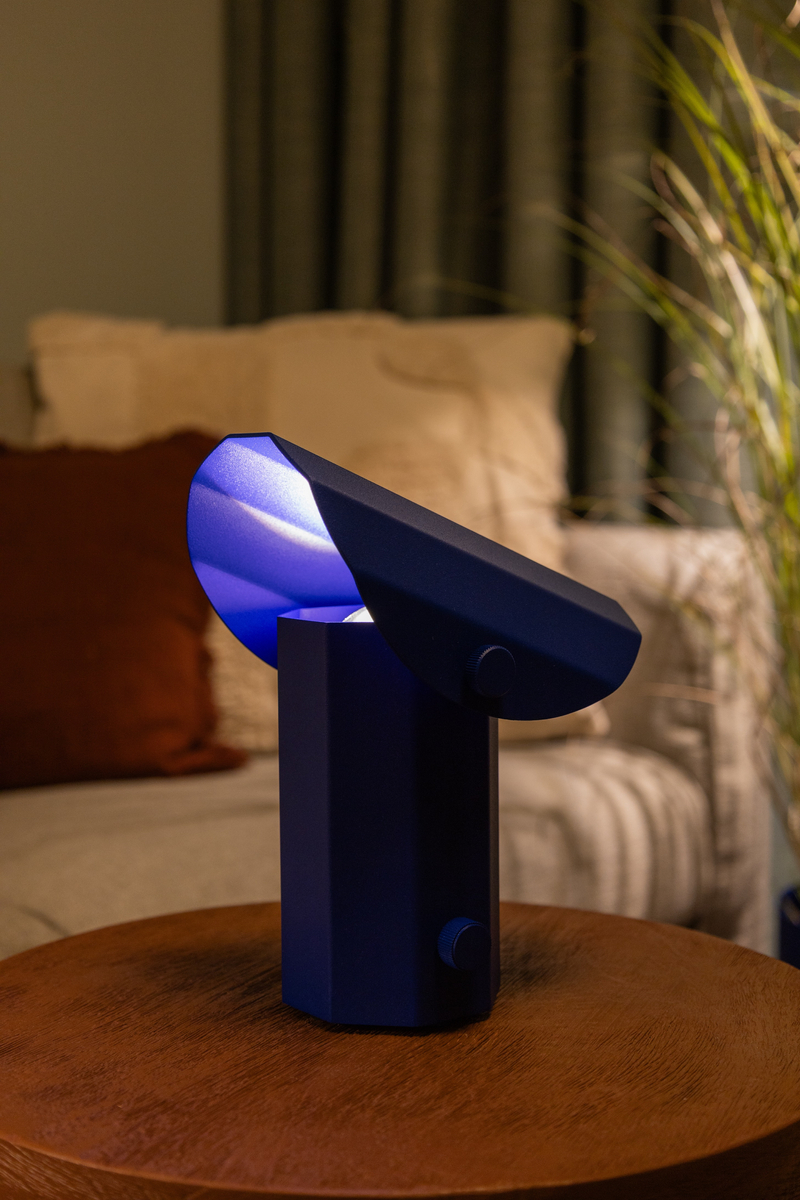 APOLIN 18 cm table lamp, cobalt