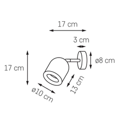 Kinkiet SPARK 1 czarny