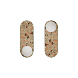 Oval wall lamp LEGRA IP44, sage