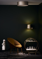 Kinkiet MOVE szampan, złote wykończenie, na wysięgniku