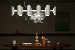 APOLIN multi-arm pendant lamp white