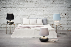 SAWA table lamp white, transparent base