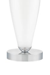 Lampa stołowa REA SILVER biała, z białą podstawą
