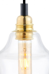 LONGIS GOLD 4 four-point pendant lamp on a bar