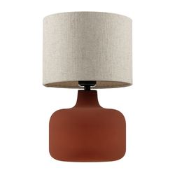 LORA table lamp flax, terracotta base